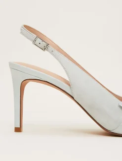 Occasion Shoes^Phase Eight Blue Suede Strappy Heels Eau De Nil