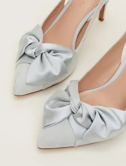 Occasion Shoes^Phase Eight Blue Suede Strappy Heels Eau De Nil