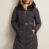 Coats^Phase Eight Bobbie Midi Puffer Charcoal