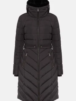 Coats^Phase Eight Bobbie Midi Puffer Charcoal