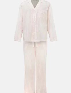 Pyjamas^Phase Eight Bobby Stripe Pyjama Set Pink/Ivory