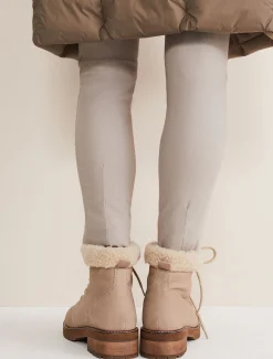 Boots^Phase Eight Borg Trim Hiker Boot Stone