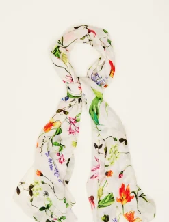 Scarves & Ponchos^Phase Eight Bouquet Floral Lightweight Scarf Ivory/Multi
