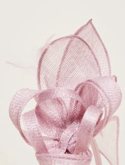 Fascinators & Hats^Phase Eight Bow And Feather Headband Misty Mauve