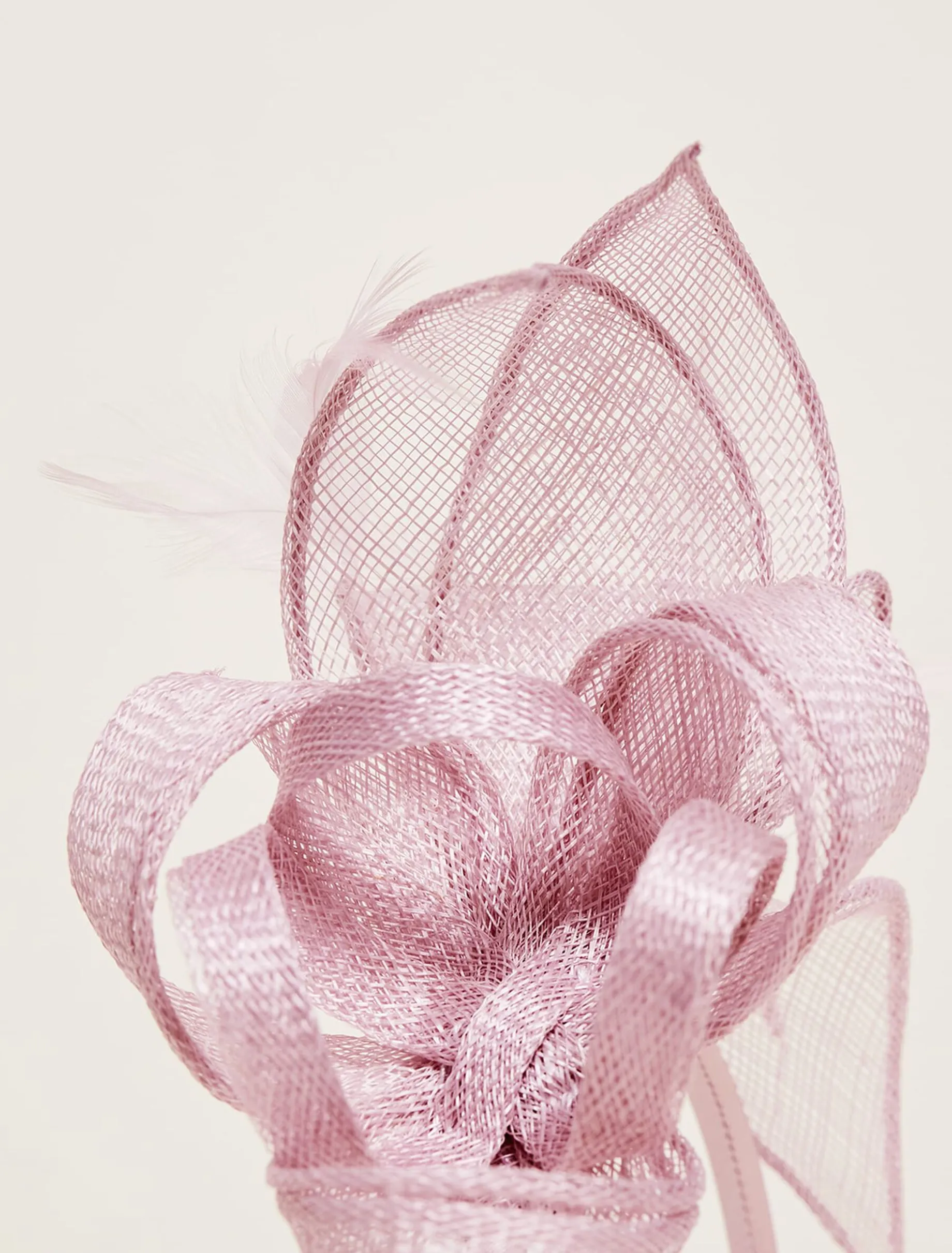 Fascinators & Hats^Phase Eight Bow And Feather Headband Misty Mauve