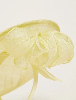 Fascinators & Hats^Phase Eight Bow Detail Underband Fascinator Lemon