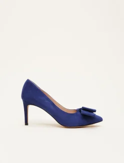 Occasion Shoes^Phase Eight Bow Front Court Shoe Deep Ocean