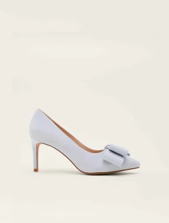 Occasion Shoes^Phase Eight Bow Front Court Shoe Sky Blue