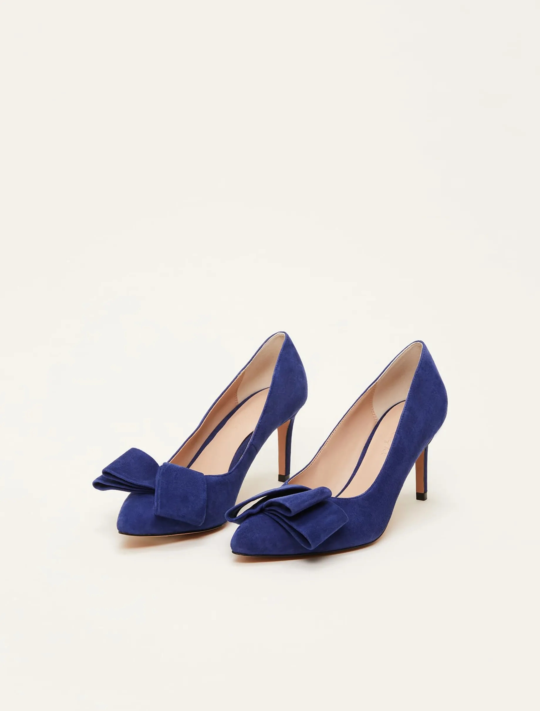 Occasion Shoes^Phase Eight Bow Front Court Shoe Deep Ocean