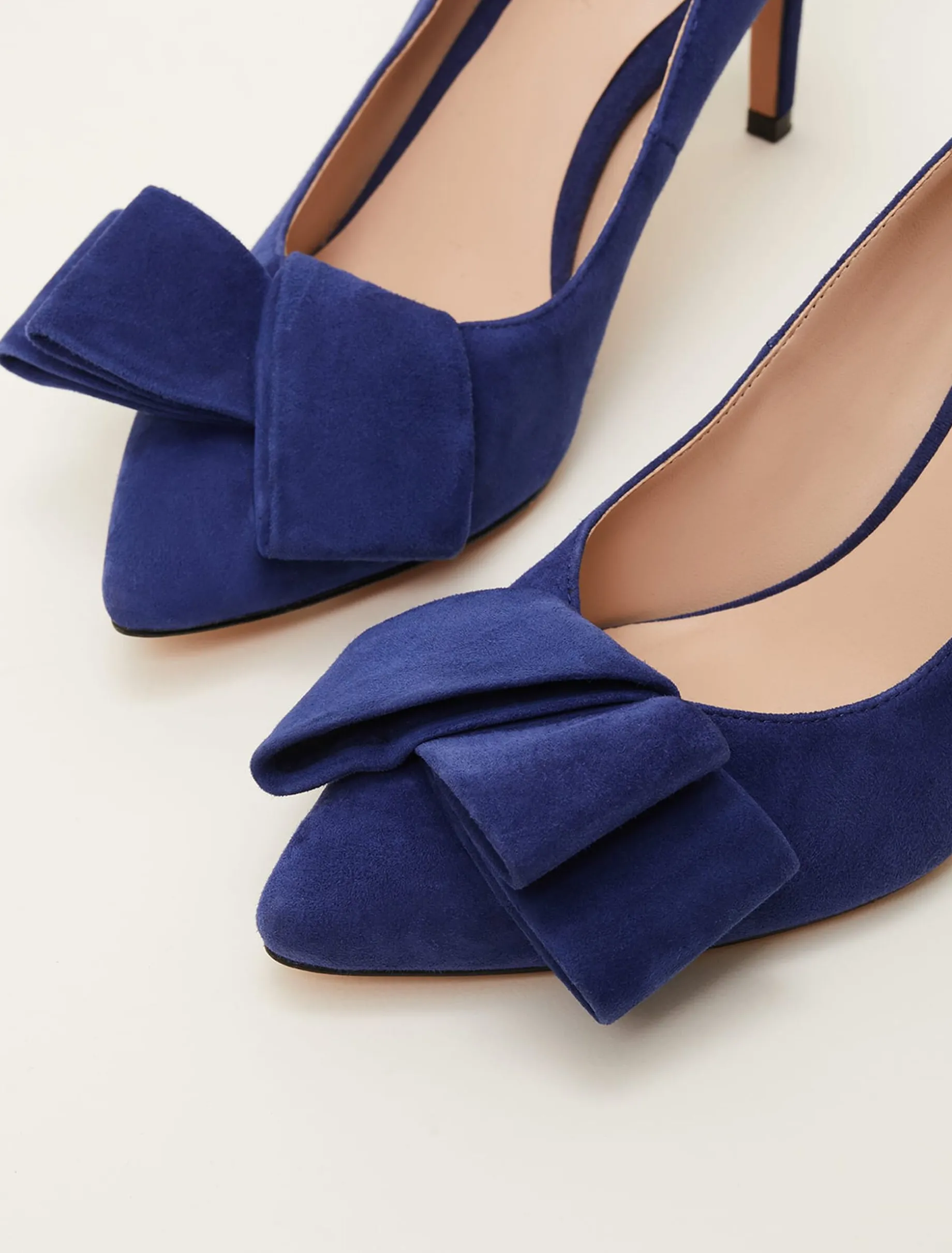 Occasion Shoes^Phase Eight Bow Front Court Shoe Deep Ocean