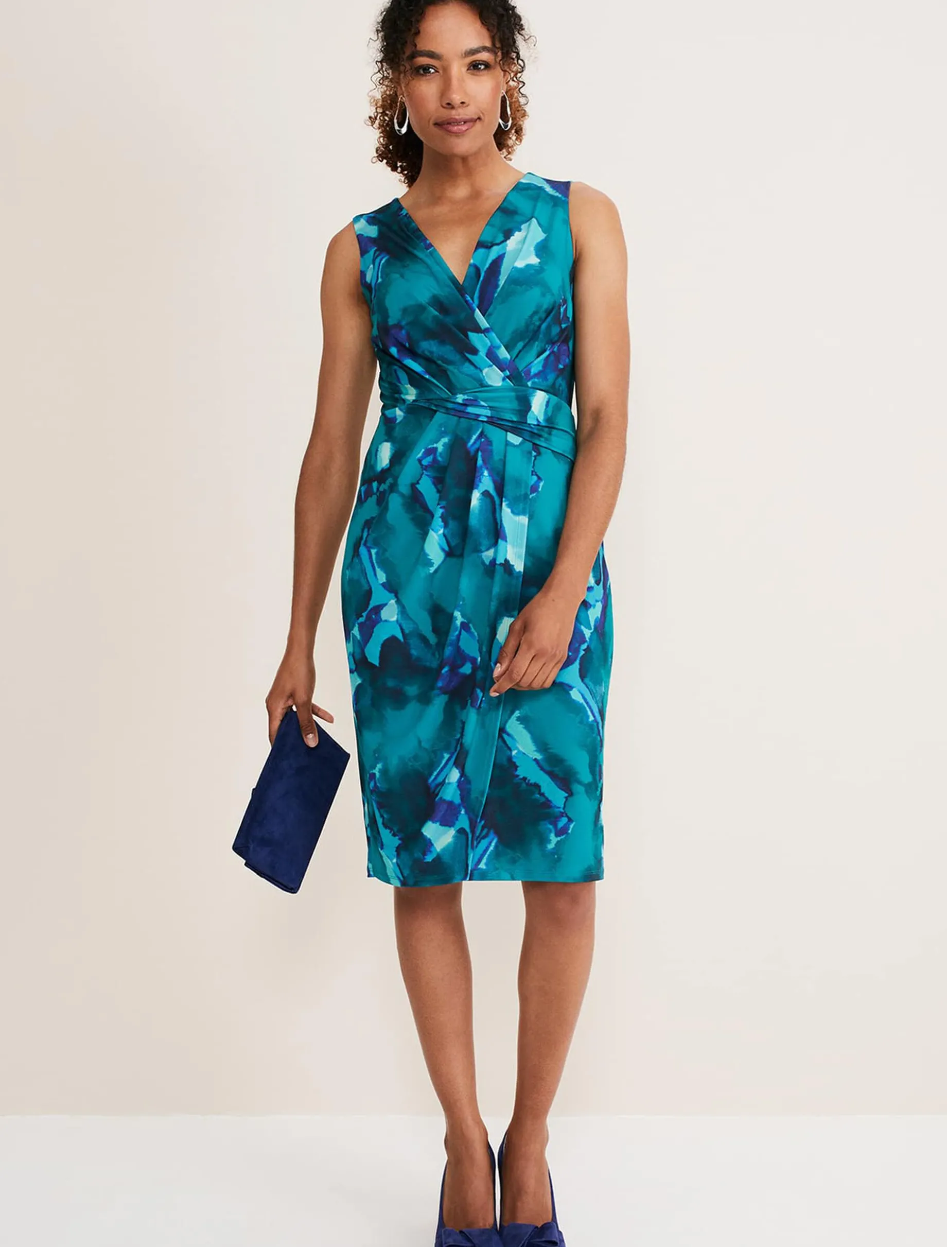 Occasion Shoes^Phase Eight Bow Front Court Shoe Deep Ocean