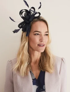 Fascinators & Hats^Phase Eight Bow Headband Navy