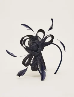 Fascinators & Hats^Phase Eight Bow Headband Navy