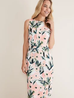 Dresses^Phase Eight Braelyn Double Layer Scuba Dress Multi-Coloured