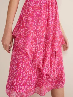 Dresses^Phase Eight Breesha Printed Dress Pink/Multi