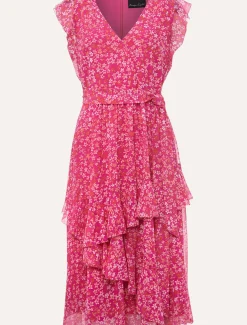 Dresses^Phase Eight Breesha Printed Dress Pink/Multi