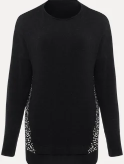 Tops & T-Shirts^Phase Eight Bregitta Front Seam Top Black/Ivory