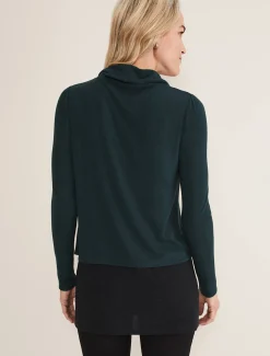 Tops & T-Shirts^Phase Eight Brenya Double Layer Top Dark Green