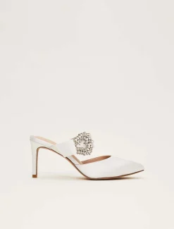 Occasion Shoes^Phase Eight Bridal Jewel Trim Mule Shoe Ivory