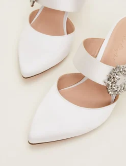 Occasion Shoes^Phase Eight Bridal Jewel Trim Mule Shoe Ivory