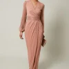 Dresses^Phase Eight Brielle Shimmer Maxi Dress Pink