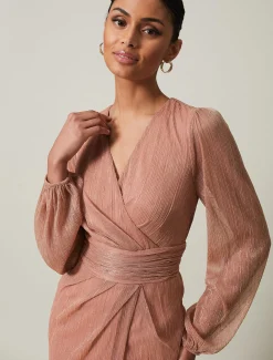 Dresses^Phase Eight Brielle Shimmer Maxi Dress Pink