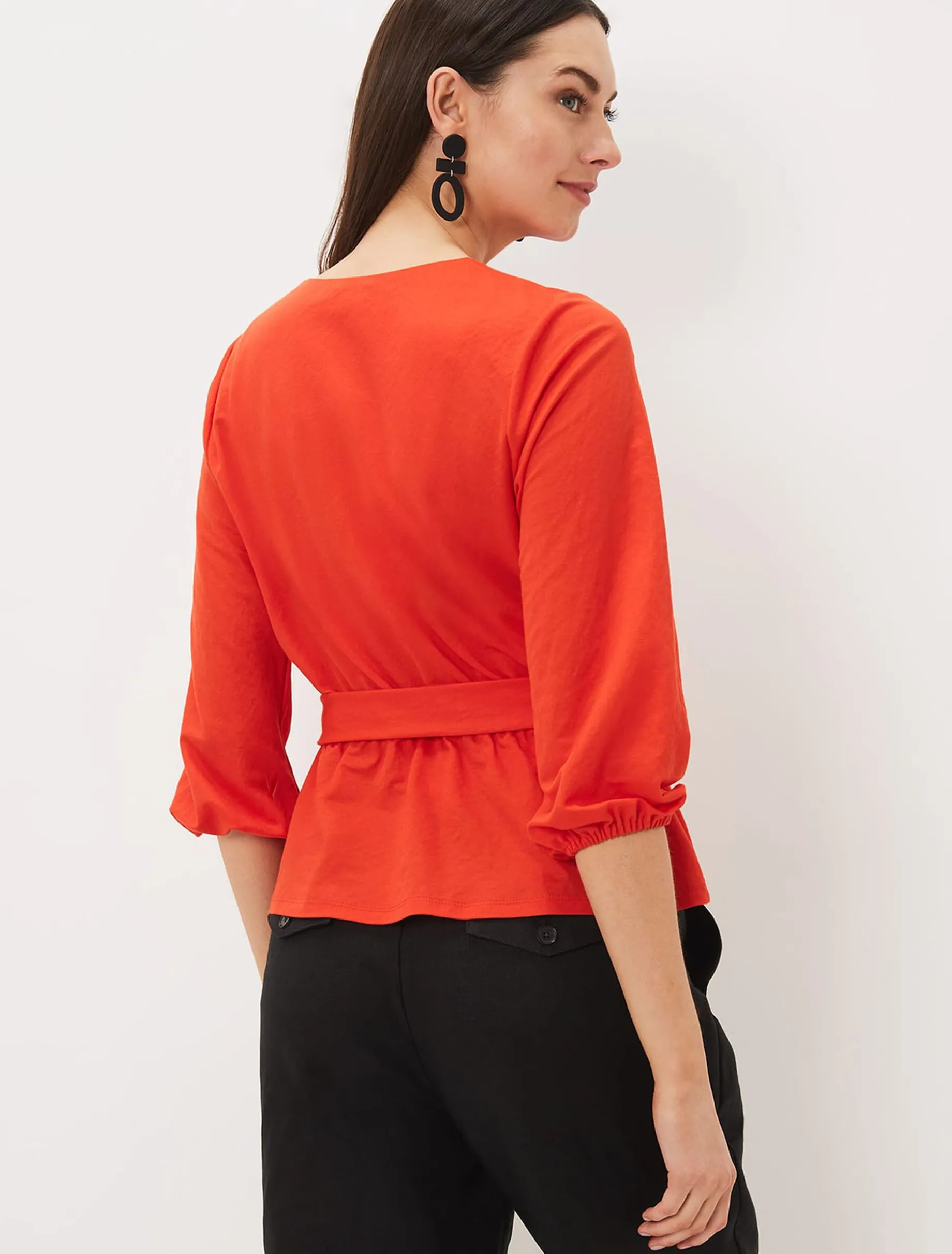 Tops & T-Shirts^Phase Eight Brigitte Wrap Buckle Top Chilli Red