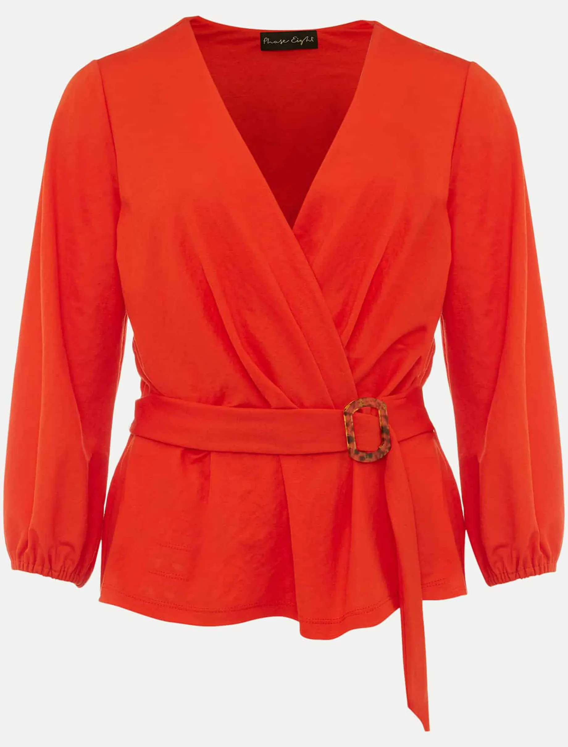 Tops & T-Shirts^Phase Eight Brigitte Wrap Buckle Top Chilli Red