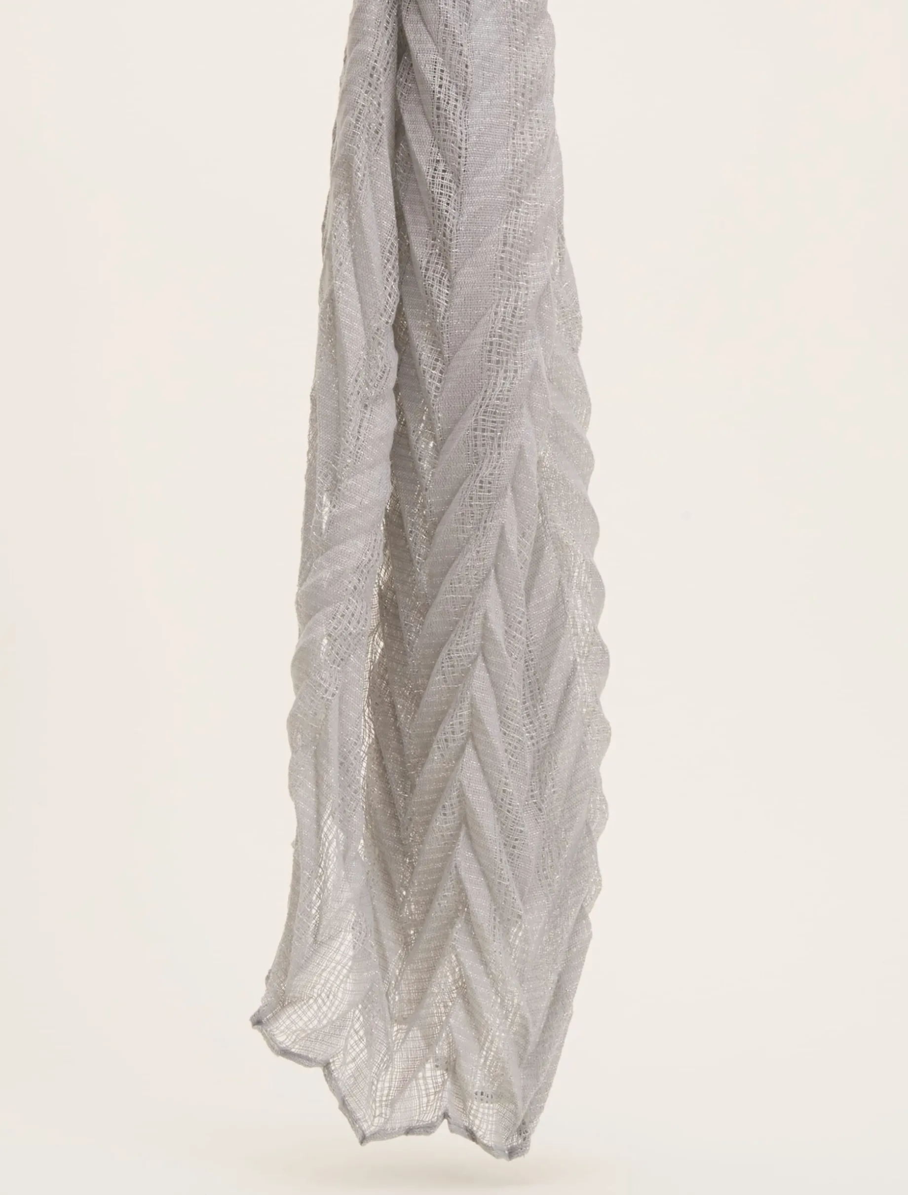 Scarves & Ponchos^Phase Eight Britinee Pleated Scarf Silver
