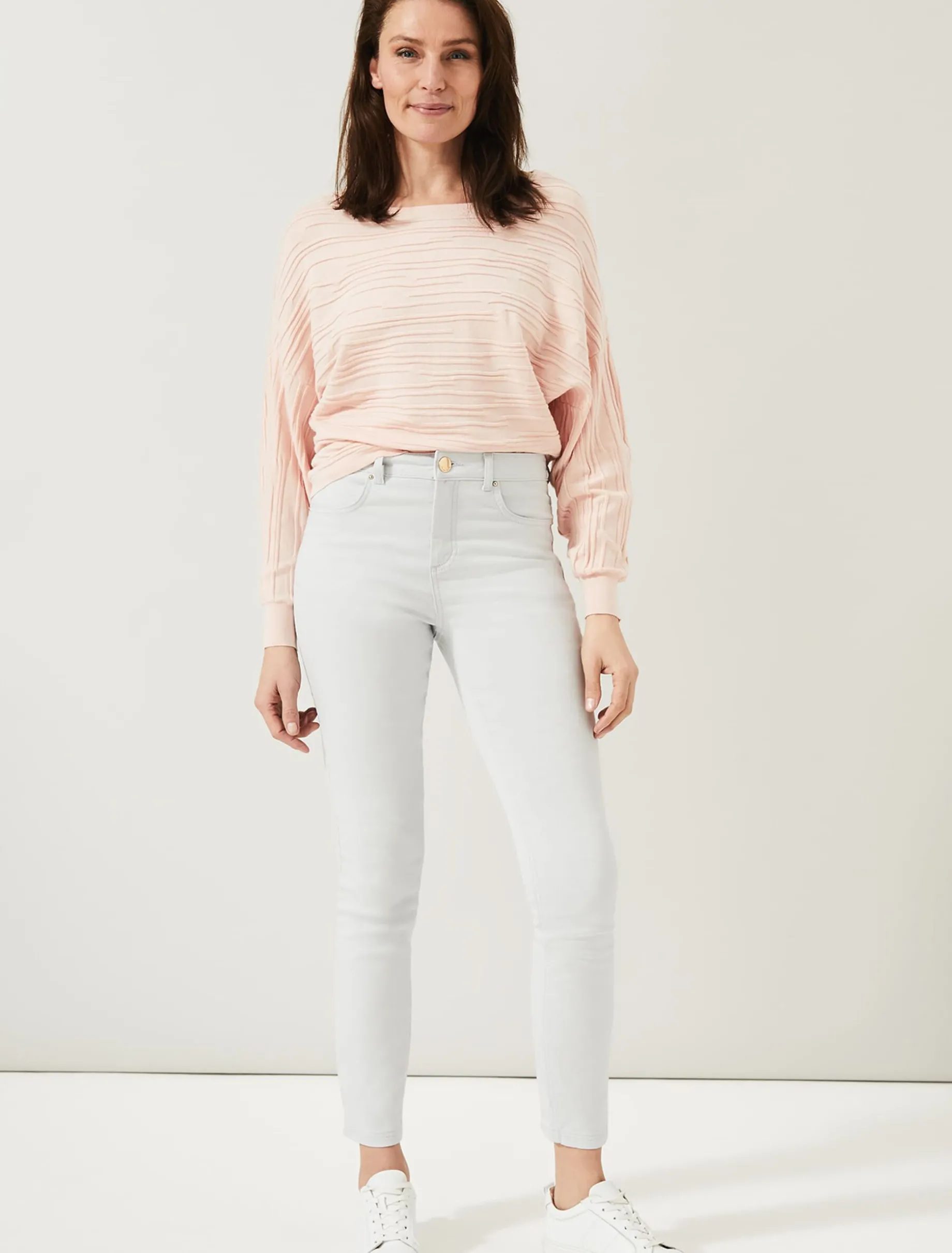 Knitwear^Phase Eight Brody Textured Knit Top Pink