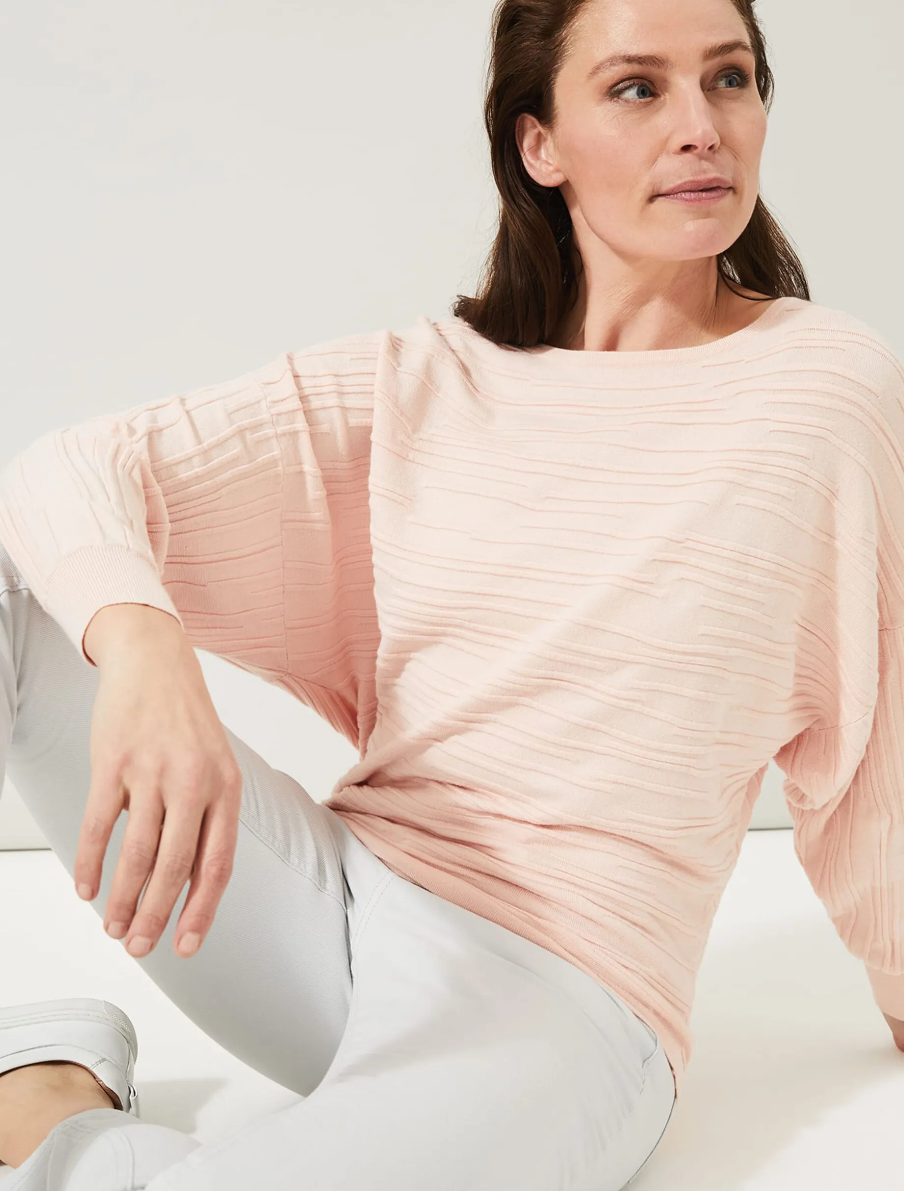 Knitwear^Phase Eight Brody Textured Knit Top Pink