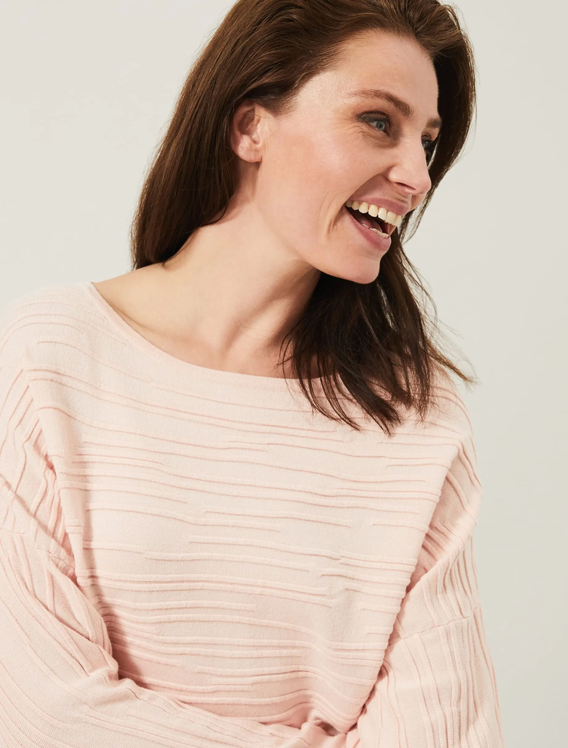 Knitwear^Phase Eight Brody Textured Knit Top Pink