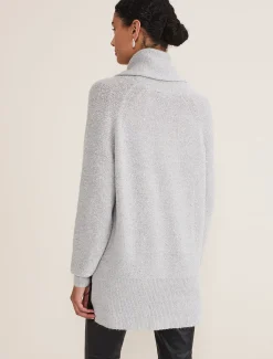 Knitwear^Phase Eight Bronte Cowl Neck Sequin Jumper Silver