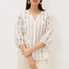 Shirts & Blouses^Phase Eight Caela Broderie Blouse Ivory/Stone