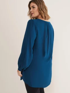 Shirts & Blouses^Phase Eight Caelen Tunic Blouse Teal