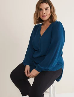 Shirts & Blouses^Phase Eight Caelen Tunic Blouse Teal