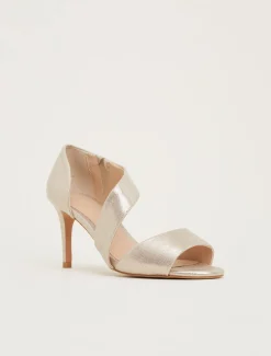 Occasion Shoes^Phase Eight Caitlin Asymmetric Sandal Metallic
