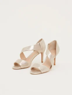 Occasion Shoes^Phase Eight Caitlin Asymmetric Sandal Metallic