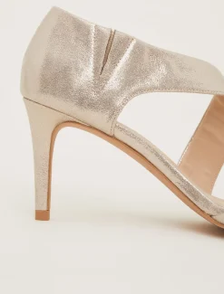 Occasion Shoes^Phase Eight Caitlin Asymmetric Sandal Metallic