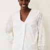 Shirts & Blouses^Phase Eight Cali Burnout Blouse Ivory