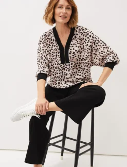Shirts & Blouses^Phase Eight Calla Leopard Print Blouse Multi-Coloured