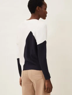 Knitwear^Phase Eight Calle Colourblock Jumper Pink Multi