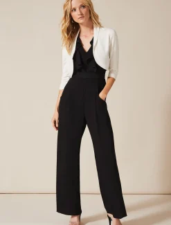 Jackets^Phase Eight Callie Satin Back Cover Up Ivory