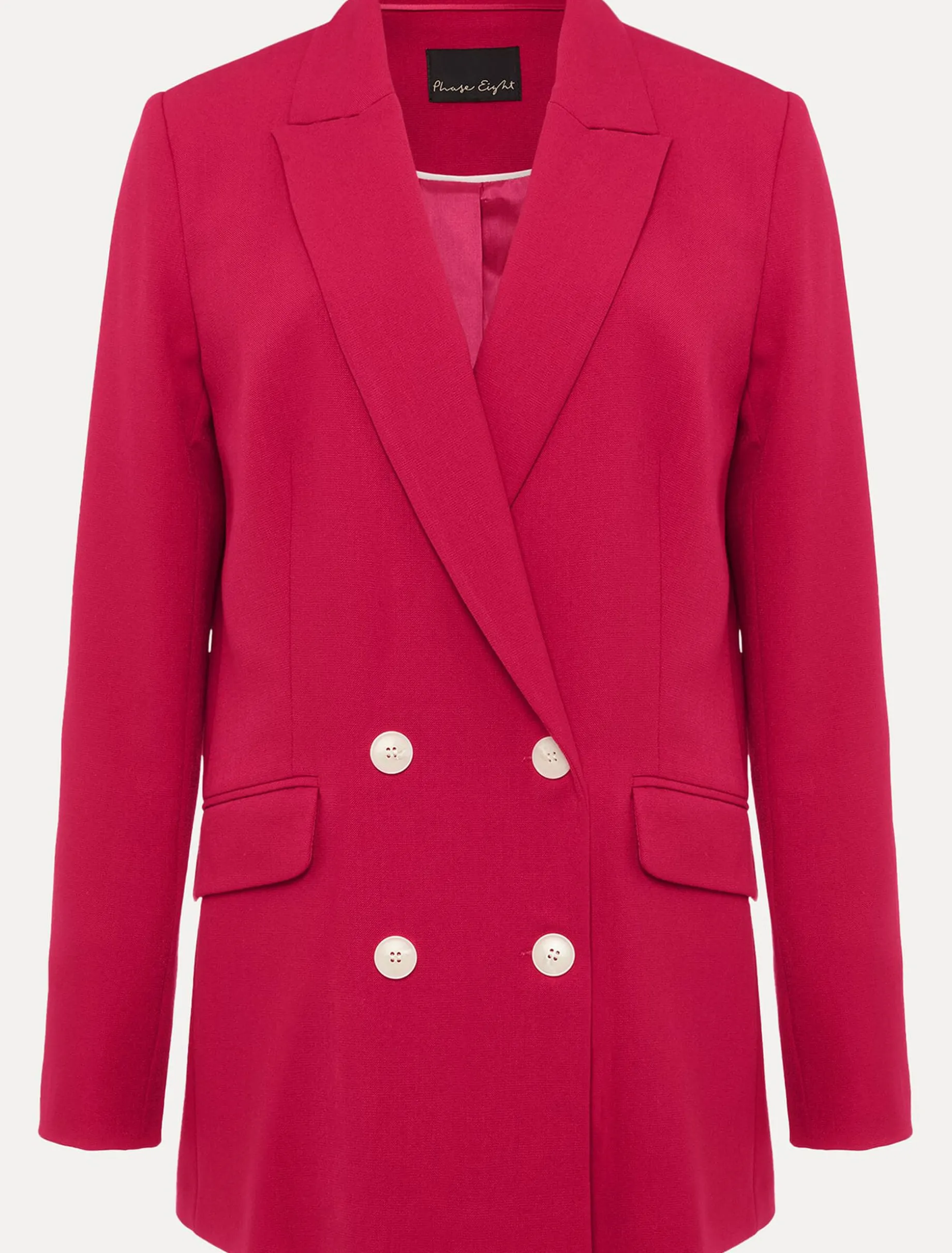 Jackets^Phase Eight Camilla Pink Blazer Raspberry