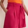 Trousers & Shorts^Phase Eight Camilla Pink Shorts Raspberry