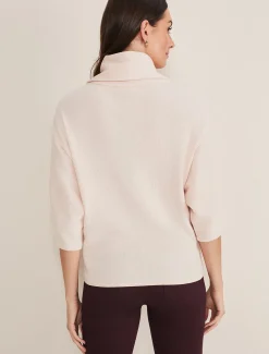 Knitwear^Phase Eight Camillan Cowl Neck Knit Jumper Pale Pink