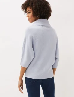 Knitwear^Phase Eight Camillan Cowl Neck Knit Jumper Pale Blue