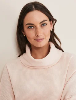 Knitwear^Phase Eight Camillan Cowl Neck Knit Jumper Pale Pink