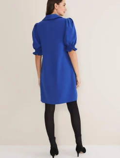 Dresses^Phase Eight Candice Zip Dress Blue