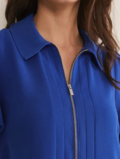 Dresses^Phase Eight Candice Zip Dress Blue
